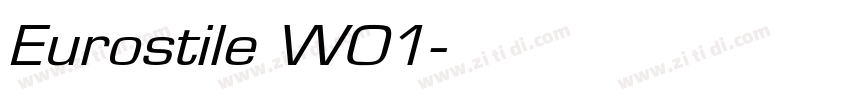 Eurostile W01字体转换